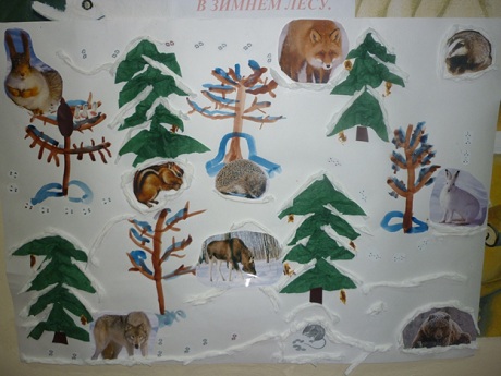 Занятие в средней группе «Жизнь животных зимой в лесу»